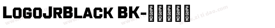 LogoJrBlack BK字体转换
